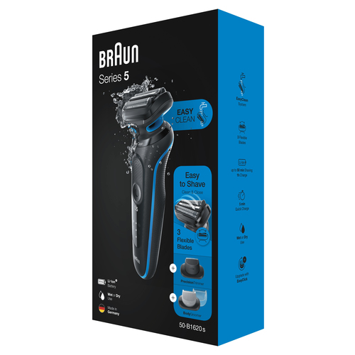 Braun Series 5 50-B1620s Foil shaver Trimmer Blue – image 7