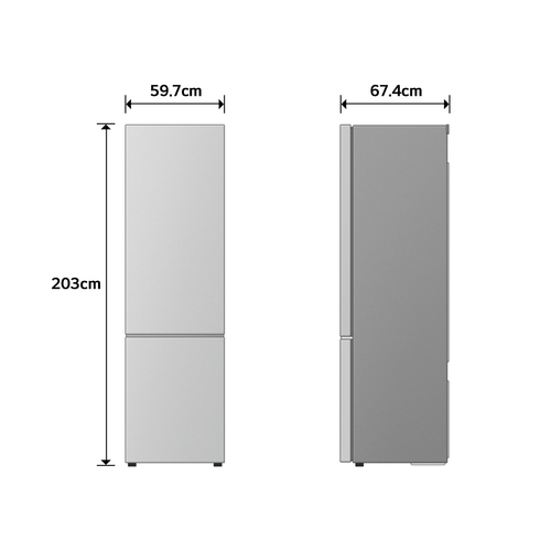 LG GBBS322APY Koel-vriescombinatie Zilver, afbeelding 3