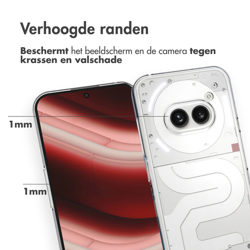 Accezz Clear Backcover Nothing Phone (2a) / 2(a) Plus - Transparant, afbeelding 3