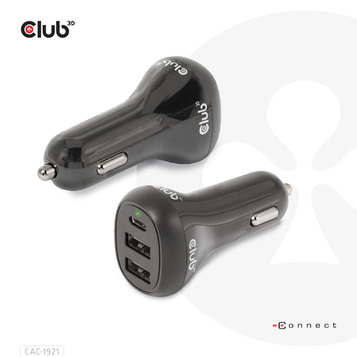 Club 3D Notebook / Laptop autolader 36 Watt oplader, afbeelding 8