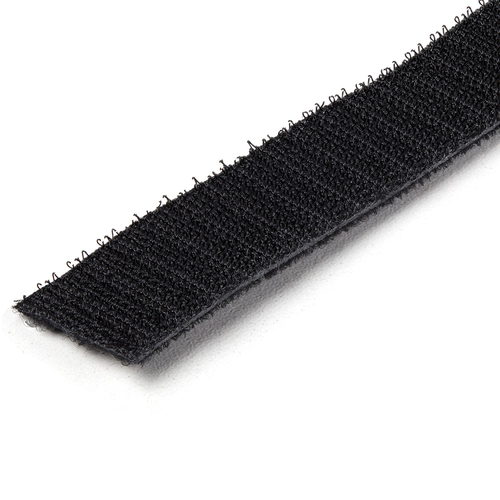 StarTech.com 100ft. Hook and Loop Roll - Cut-to-Size Reusable Cable Ties - Bulk Industrial Wire Fastener Tape - Adjustable Fabric Wraps - Black (HKLP100) 30.4m Sort – billede 3