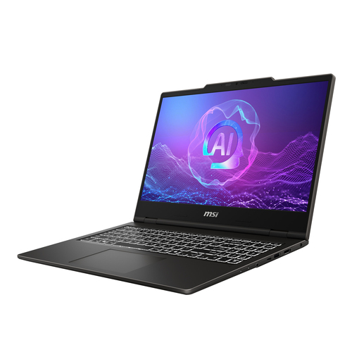 MSI VenturePro 15 A2RWFG-012FR Intel Core 7 240H Ноутбук 39,6 cm (15.6") Full HD 16 GB DDR5-SDRAM 1 TB Твердотельный накопитель (SSD) NVIDIA GeForce RTX 5060 Wi-Fi 6E (802.11ax) Windows 11 Home Серый