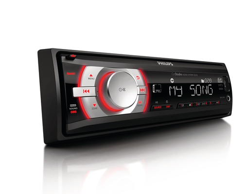 Philips CarStudio CE132/10 car media receiver Black