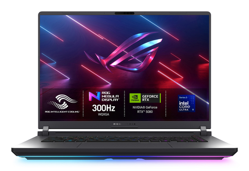 ASUS ROG Strix G16 G615LW-TS262W Intel Core Ultra 9 290HX Plus Ноутбук 40,6 cm (16") WQXGA 32 GB DDR5-SDRAM 1 TB Твердотельный накопитель (SSD) NVIDIA GeForce RTX 5080 Wi-Fi 7 (802.11be) Windows 11 Home Черный, Серый