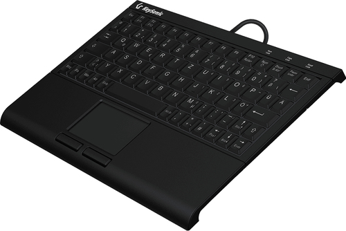KeySonic KSK-3211ELU (DE) клавиатура Дома USB QWERTZ Немецкий Черный