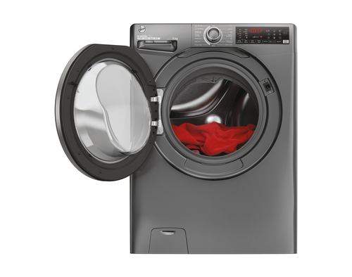 Hoover H-Wash 350 H3WPS4126TAMBR80 12kg WiFi Connected Washing Machine with 1400 rpm - Anthracite - A Rated, Grey - image 3