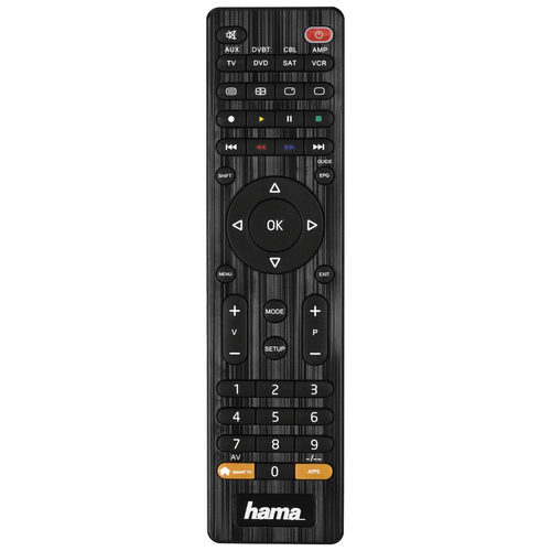 Hama 00012307 remote control IR Wireless DVD/Blu-ray, SAT, TV, VCR Press buttons
