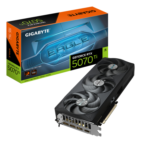 Gigabyte GeForce Rtx 5070 Ti 16 GB Eagle OC Sff Graphics Card, Black - image 1