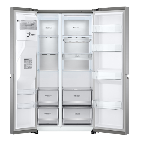 LG GSLV90PZAM side-by-side refrigerator Freestanding – image 7