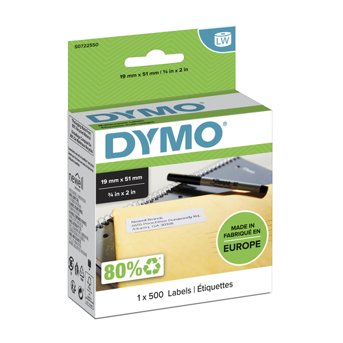 Dymo LabelWriter Labels MultipurposeWhite [Pack 500] - 11355 S0722550 - image 1