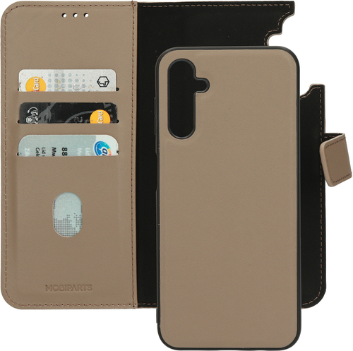 Mobiparts Leather 2 in 1 Wallet Case Samsung Galaxy A14 4G/5G (2023) Taupe - Smartphonehoesje