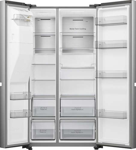 Hisense PureFlat Infinite RS818N4IIE American-Style Smart Fridge Freezer - Stainless Steel - image 6