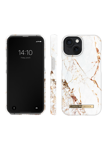iDeal of Sweden Printed Case iPhone 15 Carrara Gold – image 3