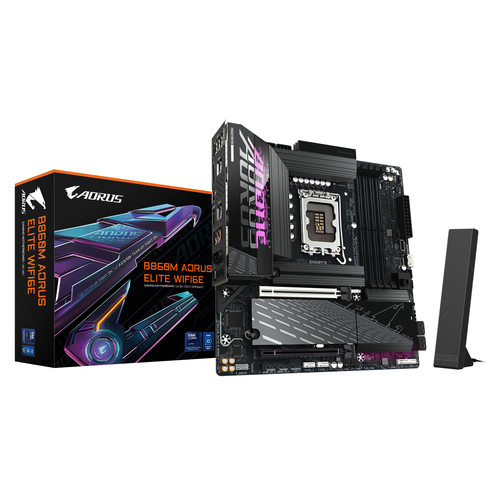 Gigabyte B860M Aorus Elite WIFI6E Micro Atx Intel LGA1851 Motherboard - image 1