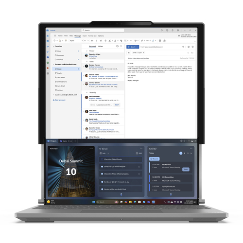 Lenovo ThinkBook Plus G6 Rollable Copilot+ PC Intel Core Ultra 7 258V Portátil 35,6 cm (14") 32 GB 1 TB SSD Wi-Fi 7 (802.11be) Windows 11 Pro Gris Italiano