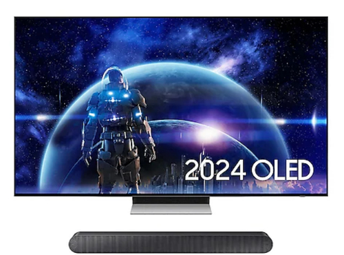 Samsung 48” S93D OLED 4K Smart TV (2024) and S50B S-Series Lifestyle Soundbar