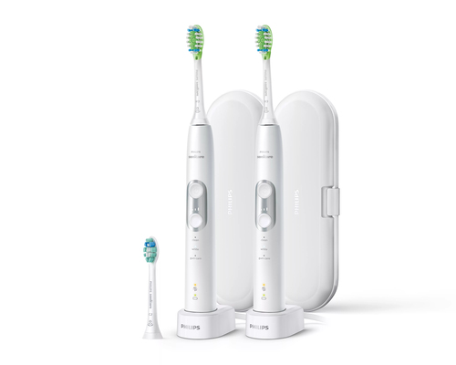 Philips HX6423/85 electric toothbrush Adult Sonic toothbrush Silver, White