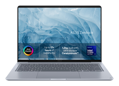 ASUS Zenbook 14 UX3480AA-U1109W Copilot+ PC Intel Core Ultra 9 386H Ноутбук 35,6 cm (14") WUXGA 16 GB LPDDR5x-SDRAM 512 GB Твердотельный накопитель (SSD) Wi-Fi 6E (802.11ax) Windows 11 Home Синий