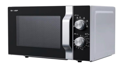 Sharp R-204SA микроволновая печь Черный, Серый, Нержавеющая сталь Микроволновая печь с грилем Столешница 20 L 800 W