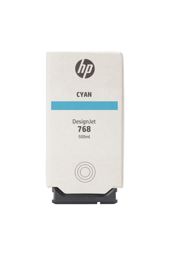 HP 768 500-ml Cyan DesignJet ink cartridge