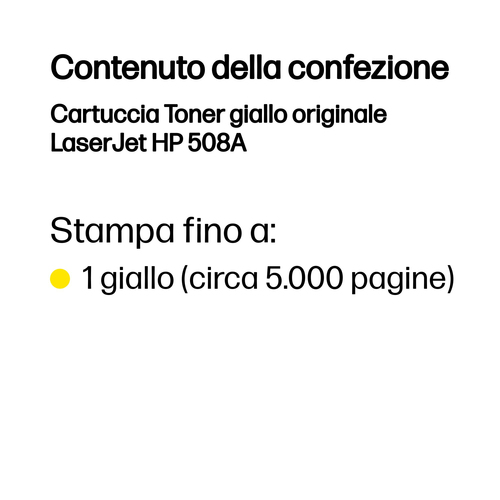 HP 508A – Toner giallo originale