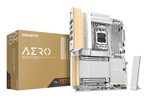 GIGABYTE X870E AERO X3D WOOD moederbord