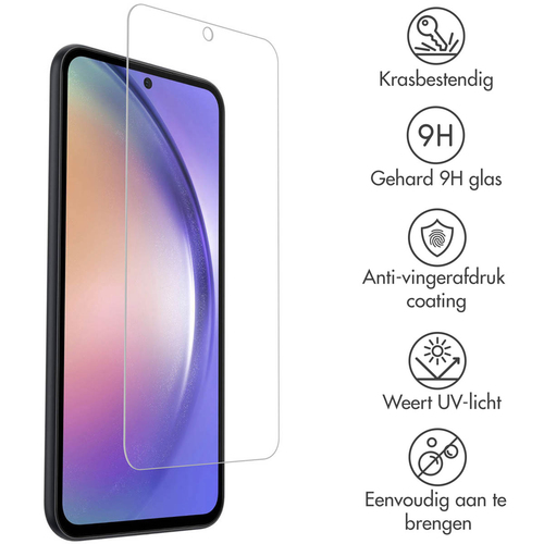 Accezz Gehard Glas Screenprotector 2-pack Samsung Galaxy A54 / S23 FE, afbeelding 2