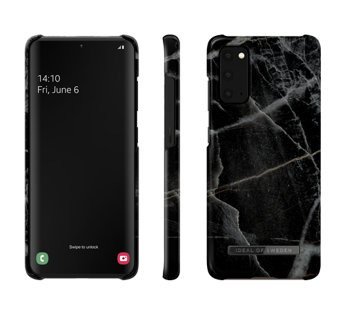 iDeal of Sweden Printed Case Galaxy S20 Black Thunder Marble – image 2