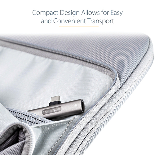 StarTech.com USB C Audio & Charge Adapter - USB-C Audio Adapter w/ USB-C Audio Headphone/Headset Port and – image 9