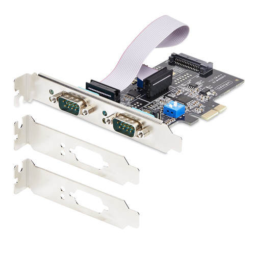 StarTech.com 2-Port Serial PCIe Card, Dual-Port PCI Express to RS232RS422RS485 (DB9) Serial Card, Low-Profile Brackets Incl., 16C1050 UART,, afbeelding 8