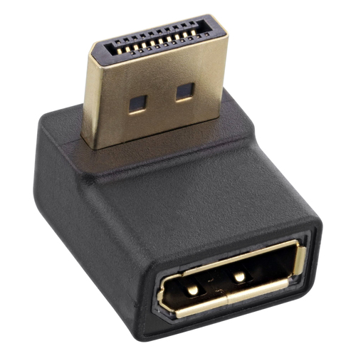 Product image: InLine DisplayPort Adaptor, DisplayPort male / female upward angled