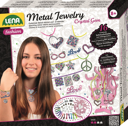 Lena Metal Jewelry Crystal Gem