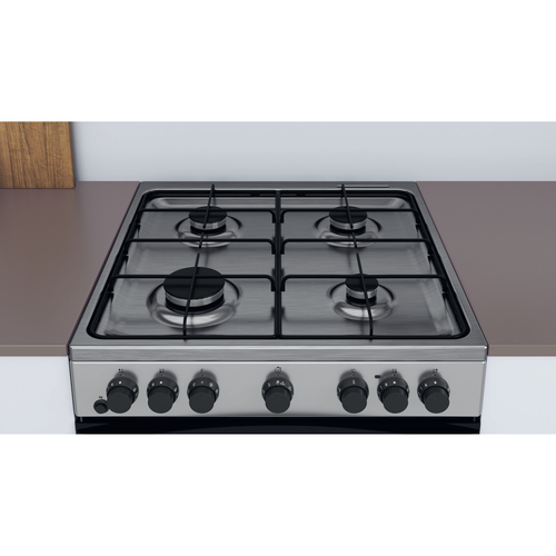 Indesit IS67G5PHX/UK cooker Freestanding cooker Electric Gas Stainless steel – image 2