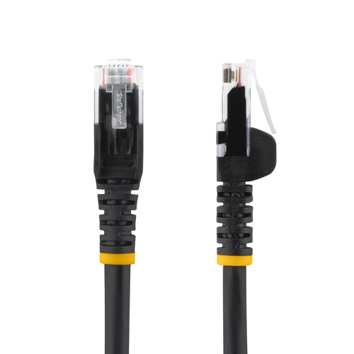 StarTech.com N6LPATCH50CMBK сетевой кабель Черный 0,5 m Cat6 U/UTP (UTP) Круглый