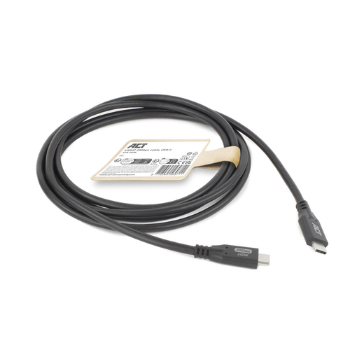 ACT Connectivity USB4 20Gbps 240W USB Type-C kabel, 2 meter, afbeelding 2