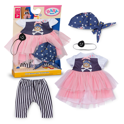 BABY born Conjunto de niña pirata 43cm
