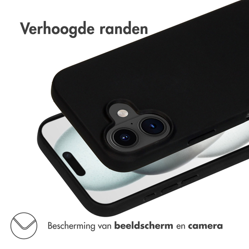 Accezz Color Backcover iPhone 16 - Zwart, afbeelding 2