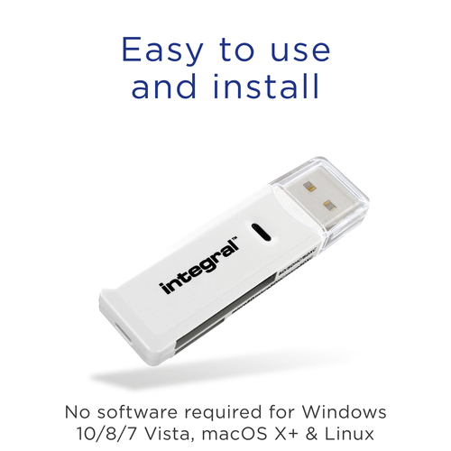 Integral USB 2.0 CARD READER DUAL SLOT SD MICRO SD ETAIL – image 6