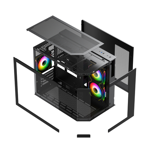 VIDA EDGE MINI MATX ARGB BLACK CASE – image 3