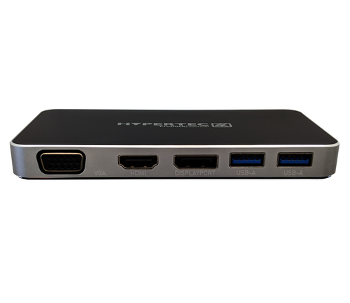 Hypertec ProDock EssentiaI 4K - Universal USB-C Dock with HDMI,VGA and DisplayPort