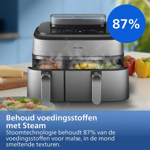 Philips Airfryer 5000 Series Dual Basket NA555/00, afbeelding 9