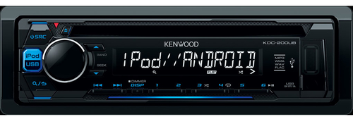 Kenwood KDC-200UB car media receiver Black