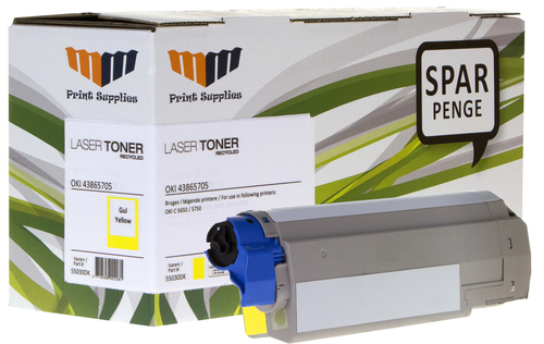MM Yellow Laser Toner - OKI 43872305 - For OKI C 5650 / 5750 – image 1