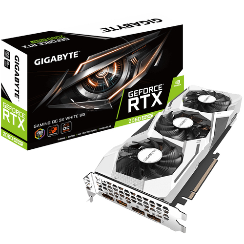 GIGABYTE GAMING GV-N206SGAMINGOC WHITE-8GD 2.0 видеокарта NVIDIA GeForce RTX 2060 SUPER 8 GB GDDR6