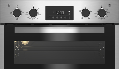 Beko BBDF26300X 90cm Built-In Double Fan Oven with Touch Controls – image 2