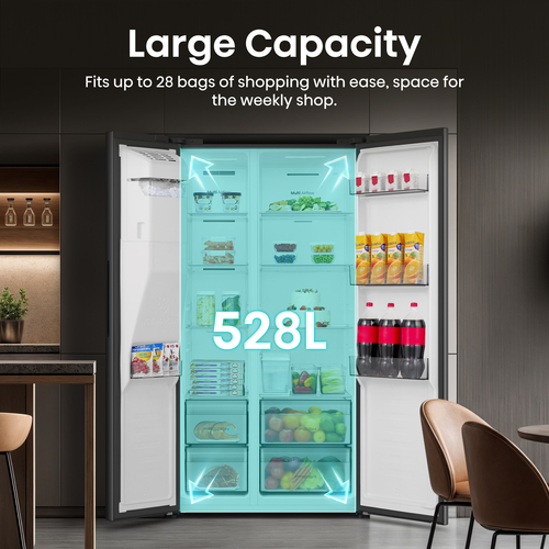 Hisense RS5P528STBE side-by-side refrigerator Freestanding – image 6