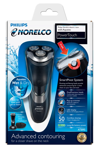 Philips Norelco PowerTouch wet and dry electric razor AT895/41 – image 2
