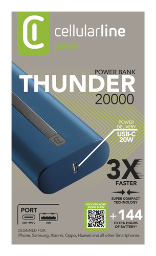 Cellularline Power Bank THUNDER 20000 – image 9