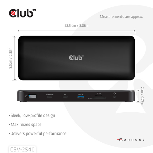 Club 3D 14-1 USB-C Quad Display Dockingstation, afbeelding 9