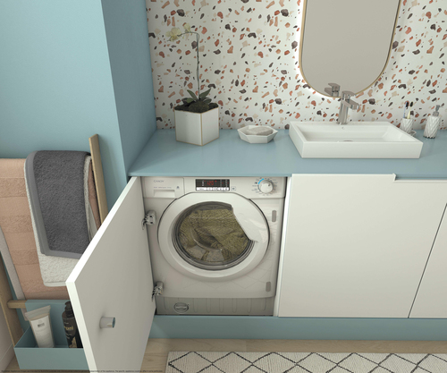 Candy Smart Cbd 485D14-80 Integrated 8Kg/5Kg Washer Dryer with 1400 rpm - White - E Rated [Wash&Dry], B Rated [Wash Only], White - image 8